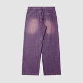 Vaqueros de pierna ancha lavados inspirados en macarrones